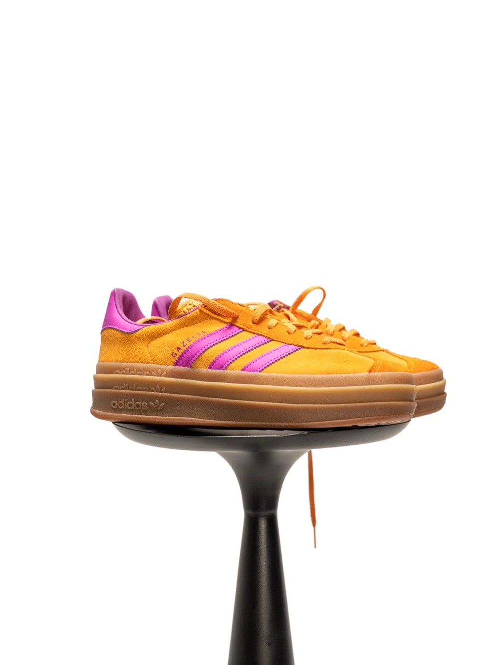 adidas Gazelle Platform Sneakers in Orange and Purple